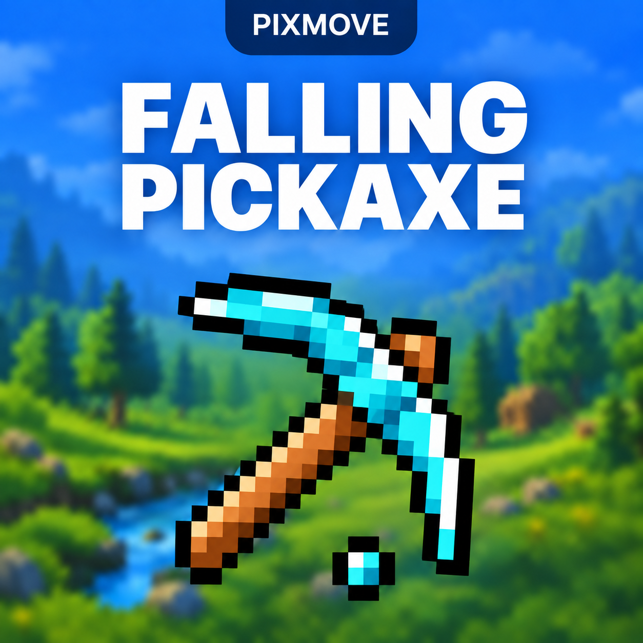 Falling Pickaxe: алмазная кирка в пиксельном мире